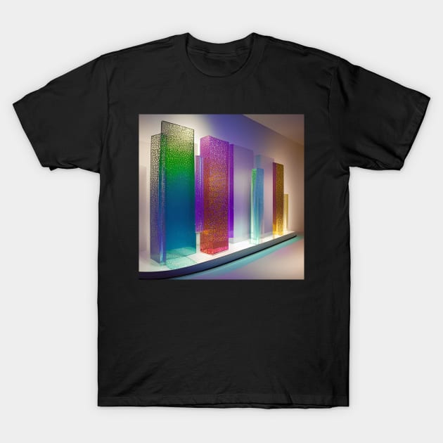 Glass Panels Display T-Shirt by ArtistsQuest